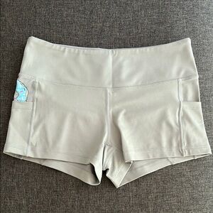 Feed Me Fight Me Gray Athletic Shorts